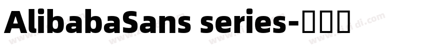 AlibabaSans series字体转换